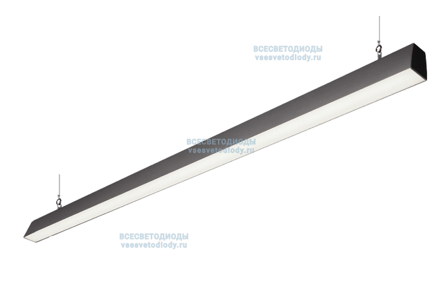Линейный светильник КРИСТАЛЛ 45W-5100Lm, 5000-5500K, Прозрачный, IP44